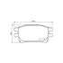 Колодки гальмівні дискові передние Toyota Previa 2.0, 2.4 (00-06) NISSHINBO HELLA PAGID NP1123 (фото 1)