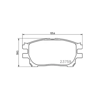 Колодки гальмівні дискові передние Toyota Previa 2.0, 2.4 (00-06) NISSHINBO HELLA PAGID NP1123