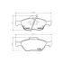 Колодки гальмівні дискові передние Toyota Yaris 1.0, 1.3, 1.4 (05-) NISSHINBO HELLA PAGID NP1129 (фото 1)