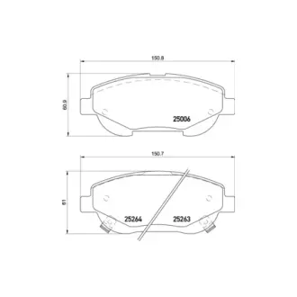 Колодки гальмівні дискові передні Toyota Avensis (08-) NISSHINBO HELLA PAGID NP1158