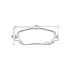 Колодки гальмівні дискові передні Toyota Camry V7 (17-)/ Toyota RAV-4 (17-) NISSHINBO HELLA PAGID NP1167 (фото 1)