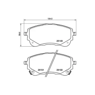 Колодки гальмівні дискові передні Toyota Corolla (19-) NISSHINBO HELLA PAGID NP1173