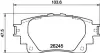 Гальмівні колодки TOYOTA Corolla/Yaris Cross "R "18>> HELLA PAGID NP1181 (фото 1)