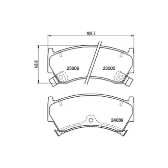 Колодки гальмівні дискові передние Nissan Almera 1.4, 1.6 (95-00) NISSHINBO HELLA PAGID NP2007