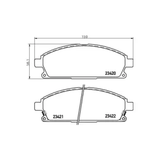 Гальмівні колодки HONDA/INFINITI/NISSAN MDX/Q45/X-Trail "F "95>> HELLA PAGID NP2009