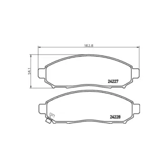 Колодки гальмівні дискові передні Nissan Pathfinder, Navara 2.0, 2.5, 3.0 (05-) NISSHINBO HELLA PAGID NP2020