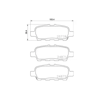 Колодки дискового тормоза HELLA PAGID NP2041