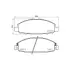 Колодки гальмівні дискові передние Nissan Caravan 2.4, 3.0 (01-) NISSHINBO HELLA PAGID NP2042 (фото 1)