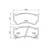 Колодки гальмівні дискові передние Nissan Almera 1.4, 1.6, 2.0 (95-00) NISSHINBO HELLA PAGID NP2043 (фото 1)