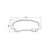 Гальмівні колодки NISSAN X-Trail(T31) "F "10-14 HELLA PAGID NP2048 (фото 1)