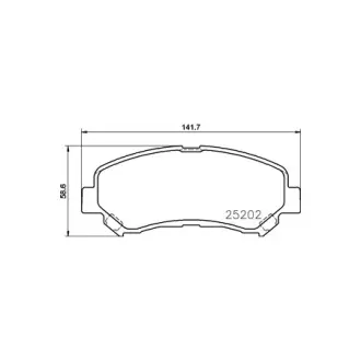 Колодки дискового тормоза HELLA PAGID NP2048