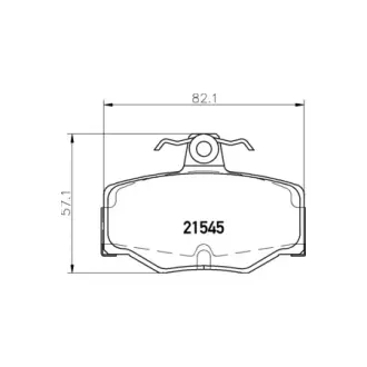 Колодки гальмівні дискові задні Nissan Almera 1.5, 2.2 (03-) NISSHINBO HELLA PAGID NP2050