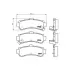 Колодки гальмівні дискові задні Nissan Almera 1.4, 1.6, 2.0 (95-00) NISSHINBO HELLA PAGID NP2064 (фото 1)