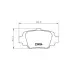 Колодки гальмівні дискові задні Nissan Micra 1.0, 1.3 (92-00) NISSHINBO HELLA PAGID NP2066 (фото 1)