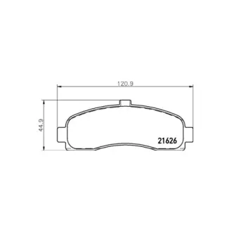 Колодки дискового тормоза HELLA PAGID NP2067