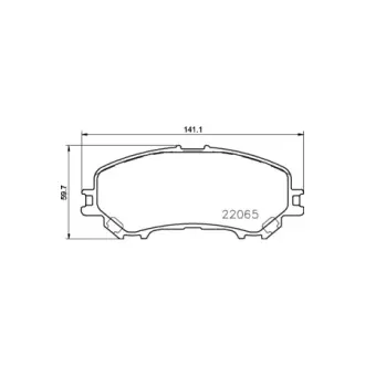 Колодки дискового тормоза HELLA PAGID NP2074