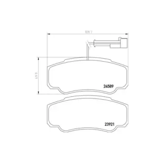 Колодки гальмівні дискові задні Nissan Cabstar (06-13) NISSHINBO HELLA PAGID NP2089