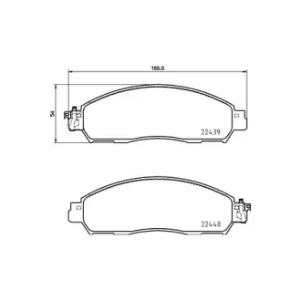 Колодки гальмівні дискові передние Nissan Leaf (17-), NV200 (10-), Serena (16-) NISSHINBO HELLA PAGID NP2106