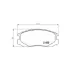 Колодки гальмівні дискові передние Mitsubishi Colt 1.3, 1.5 (00-03)/Daihatsu Terios 1.3, 1.5 (06-) NISSHINBO HELLA PAGID NP3003 (фото 1)