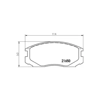 Колодки гальмівні дискові передние Mitsubishi Colt 1.3, 1.5 (00-03)/Daihatsu Terios 1.3, 1.5 (06-) NISSHINBO HELLA PAGID NP3003