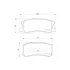 Колодки гальмівні дискові задні Mitsubishi ASX 1.8, 2.0 (10-), Pajero 3.2, 3.8 (07-) NISSHINBO HELLA PAGID NP3004 (фото 1)