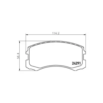 Колодки гальмівні дискові передні Mitsubishi Lancer 1.3, 1.6 (03-) NISSHINBO HELLA PAGID NP3005