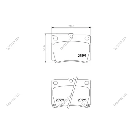 Гальмівні колодки MITSUBISHI Galloper/Pajero "R "90>> HELLA PAGID NP3008 (фото 1)