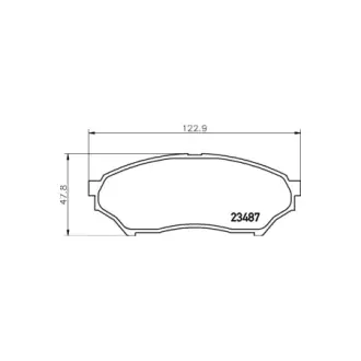 Колодки гальмівні дискові передние Mitsubishi Pajero 1.8, 2.0 (99-07) NISSHINBO HELLA PAGID NP3015