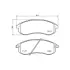 Гальмівні колодки MITSUBISHI L200 "F "96-05 HELLA PAGID NP3039 (фото 1)