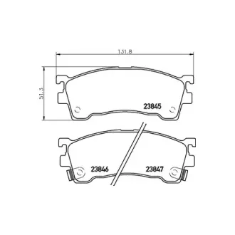 Колодки дискового тормоза HELLA PAGID NP5003