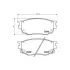 Колодки гальмівні дискові передні Mazda 6 1.8, 2.0 (02-07) NISSHINBO HELLA PAGID NP5013 (фото 1)