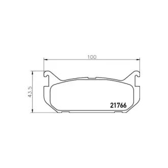 Колодки дискового тормоза HELLA PAGID NP5019