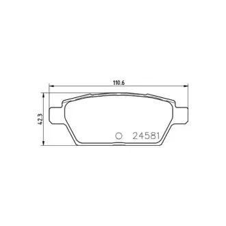 Колодки гальмівні дискові задні Mazda 6 2.3, 3.7 (05-) NISSHINBO HELLA PAGID NP5026