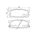 Колодки гальмівні дискові задні Mazda MX-5 1.8 (00-05) NISSHINBO HELLA PAGID NP5027 (фото 1)
