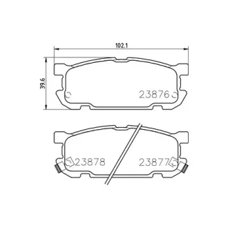 Колодки гальмівні дискові задні Mazda MX-5 1.8 (00-05) NISSHINBO HELLA PAGID NP5027