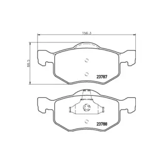 Колодки гальмівні дискові передние Mazda Tribute 2.0, 3.0 (06-08)/Ford KA 1.2, 1.3 (08-) NISSHINBO HELLA PAGID NP5028