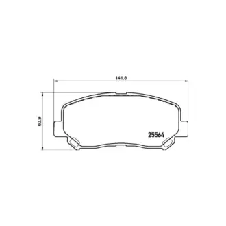Колодки дискового гальма HELLA PAGID NP5042