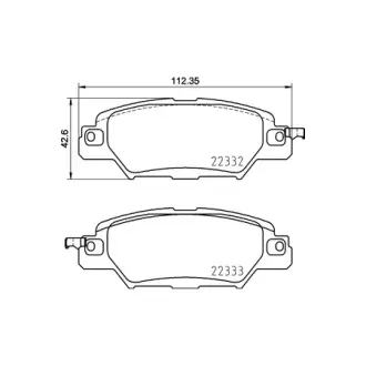 Колодки дискового тормоза HELLA PAGID NP5051