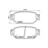Колодки гальмівні дискові задні Mazda 3 (13-), CX-3 (15-) NISSHINBO HELLA PAGID NP5072 (фото 1)