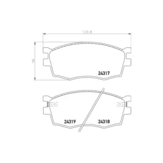Колодки гальмівні дискові передние Hyundai Accent/Kia Rio 1.4, 1.6 (05-10)  NISSHINBO HELLA PAGID NP6008