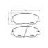Гальмівні колодки HYUNDAI Santa Fe "06>> HELLA PAGID NP6030 (фото 1)