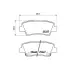 Гальмівні колодки HYUNDAI/KIA Grandeur/Optima "R "10>> HELLA PAGID NP6036 (фото 1)