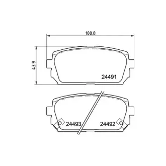 Колодки гальмівні дискові задние Kia Carens 1.6, 2.0 (06-) NISSHINBO HELLA PAGID NP6064