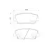 Колодки гальмівні дискові задние Hyundai Santa Fe/Kia Sportage 2.0, 2.2, 2.4 (09-) NISSHINBO HELLA PAGID NP6083 (фото 1)