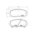 Колодки гальмівні дискові передние Hyundai i10, i20/Kia Picanto 1.0, 1.1, 1.2 (04-) NISSHINBO HELLA PAGID NP6085 (фото 1)
