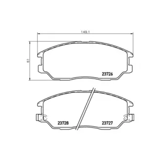 Колодки дискового тормоза HELLA PAGID NP6092