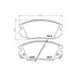 Гальмівні колодки Hyundai Sonata Grandeur HELLA PAGID NP6093 (фото 1)