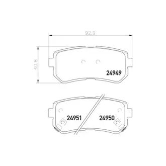 Гальмівні колодки HYUNDAI//KIA i20 \'\'R \'\'05>> HELLA PAGID NP6117
