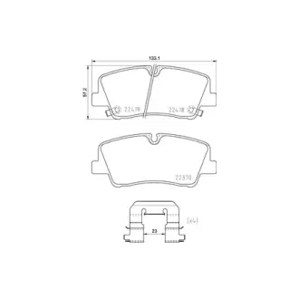 Колодки гальмівні дискові задні Strong Ceramic Hyundai H350 (15-) NISSHINBO HELLA PAGID NP6132SC