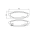 Колодки гальмівні дискові задние Subaru Forester, Impreza, Legacy, Outback 2.0, 2.2, 2.5 (03-) NISSHINBO HELLA PAGID NP7006 (фото 1)